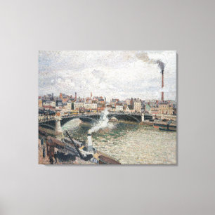 Vintage Camille Pissarro Morning An Overcast Day Canvas Print