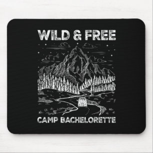 Vintage Camp Bachelorette Party Matching Wild Retr Mouse Pad