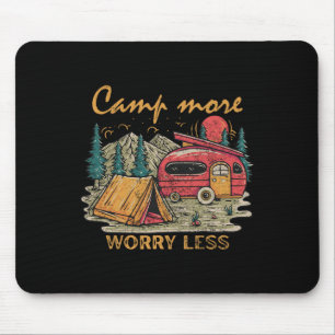 Vintage Camp More Worry Less Funny Rv Camping Cute Mouse Pad