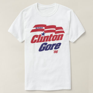 Vintage Campaign Logo Clinton/Gore 1996 T-Shirt