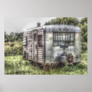 Vintage Camper Poster