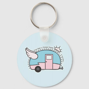 Vintage Camper Trailer Keychain
