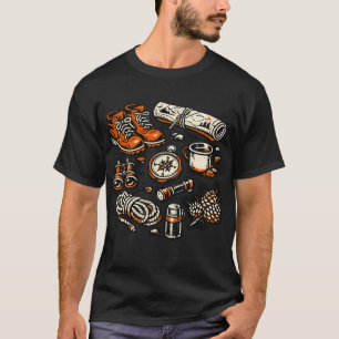 Vintage Camping Essentials T-Shirt Retro Outdoor