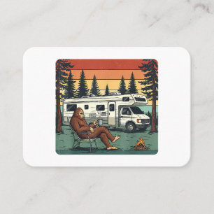Vintage Camping Motorhome RV Bigfoot Adventure Business Card
