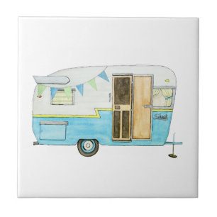 Vintage Camping Trailer Trivet