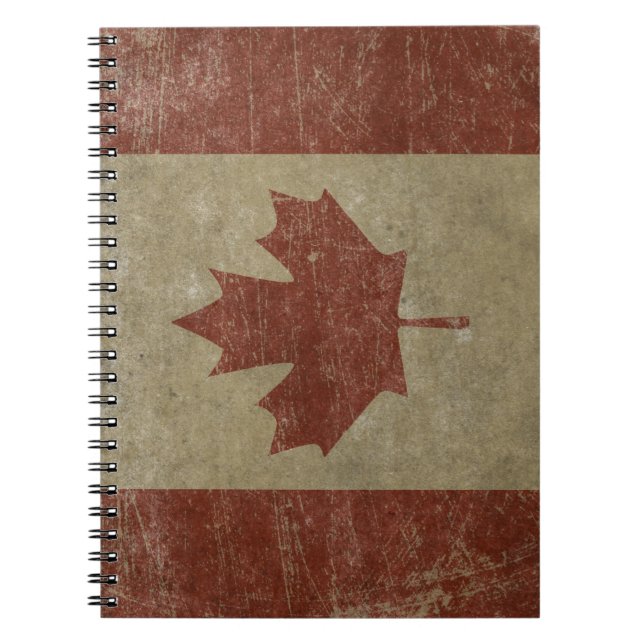 Vintage Canada Flag Notebook (Front)