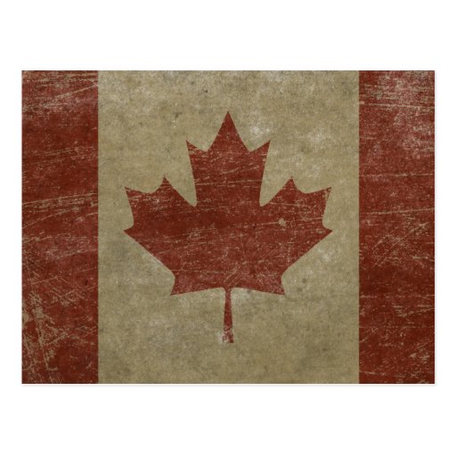 Vintage Canada Flag Postcard | Zazzle