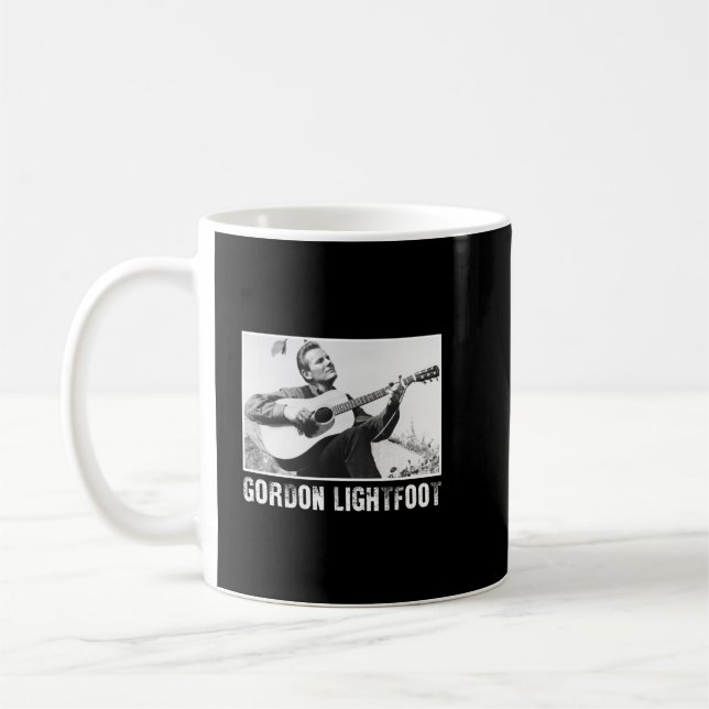 Vintage Canada Singer Gordon Lightfoot Coffee Mug (Left)