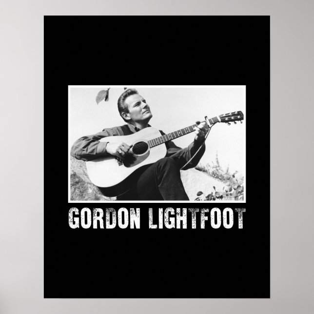Vintage Canada Singer Gordon Lightfoot Poster (Front)