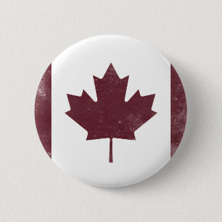 Vintage Canadian Flag 2 Inch Round Button