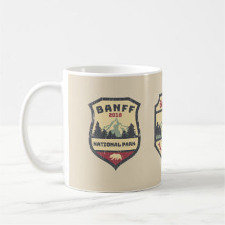 Vintage Canadian National Park  Banff Souvenirs Coffee Mug