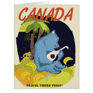 Vintage Canadian travel poster