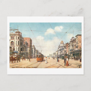 Vintage Canal Street in New Orleans  Postcard