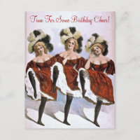 Vintage CanCan Dancer Birthday Anniversary Party