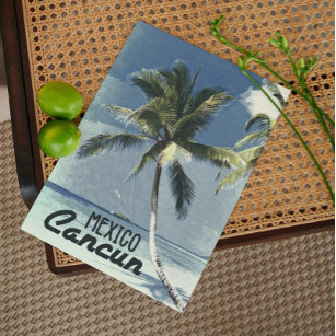 Vintage Cancun Mexico Postcard