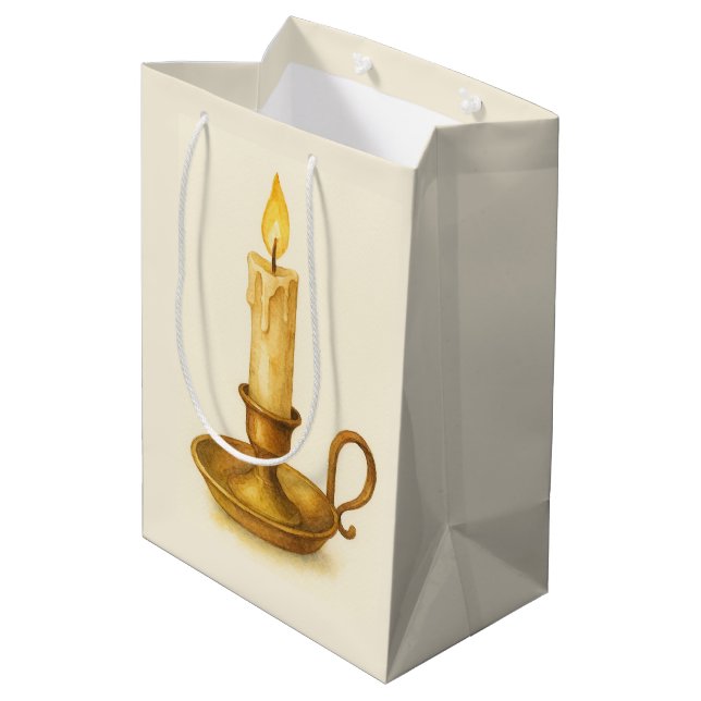Vintage Candlelight Medium Gift Bag (Back Angled)