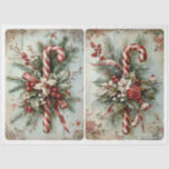 Vintage Candy Canes Tissue Paper<br><div class="desc">Vintage Candy Canes</div>