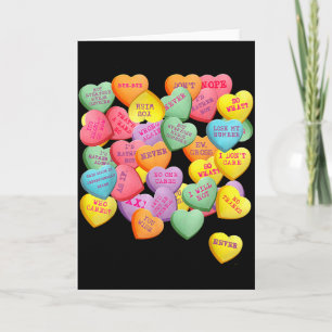 Vintage Candy Conversation Hearts For Anti Valenti Card