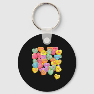 Vintage Candy Conversation Hearts For Anti Valenti Keychain