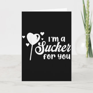 Vintage Candy Heart Love Im A Sucker For You Valen Card