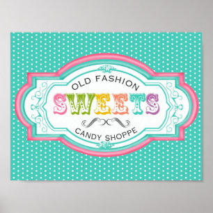 Vintage Candy Parlor Canvas Print