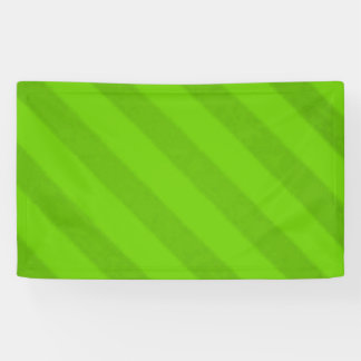Vintage Candy Stripe Key Lime Green Banner