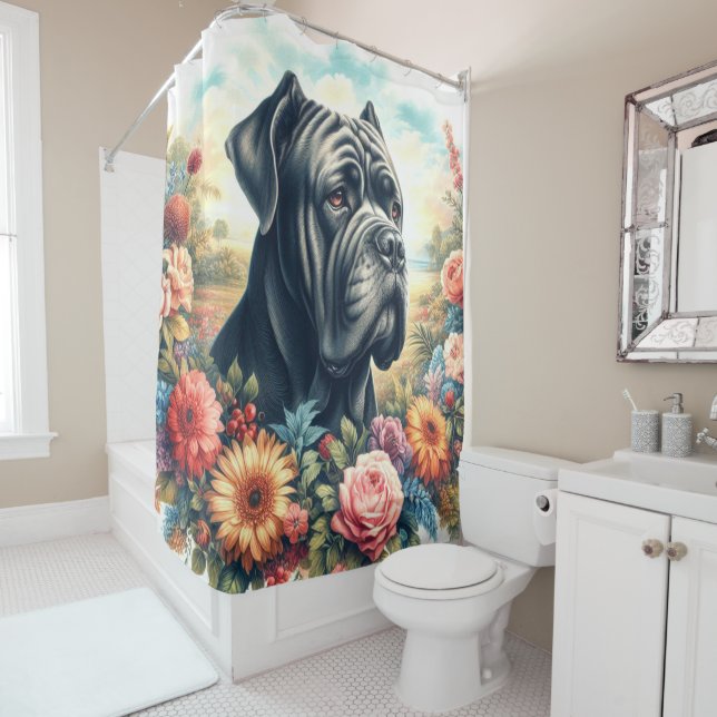 Vintage Cane Corso Dog Painting (In Situ)