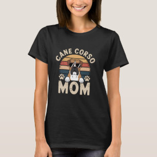 Vintage Cane Corso Mom Dog Mama Puppy Lover Mother T-Shirt