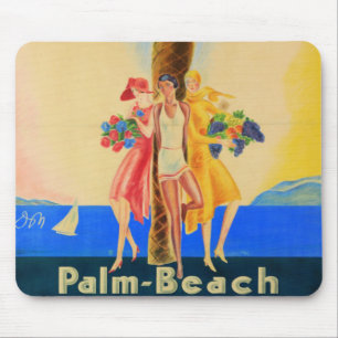 Vintage Cannes French Travel Mouse Pad