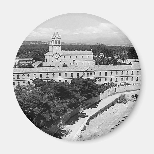 Vintage Cannes Saint-Honorat island monastery Magnet (Front)