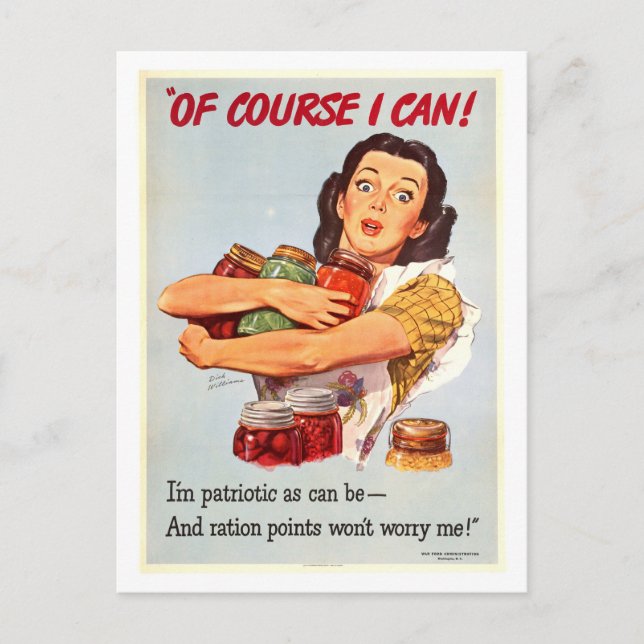 Vintage Canning Postcard (Front)