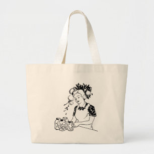 Vintage Canning to Preserve Food Large Tote Bag