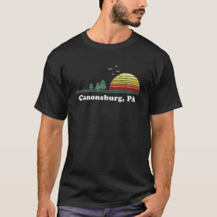 Vintage Canonsburg Pennsylvania Home Souvenir Prin T-Shirt