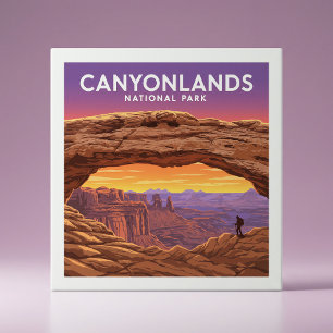 Vintage Canyonlands National Park Tile