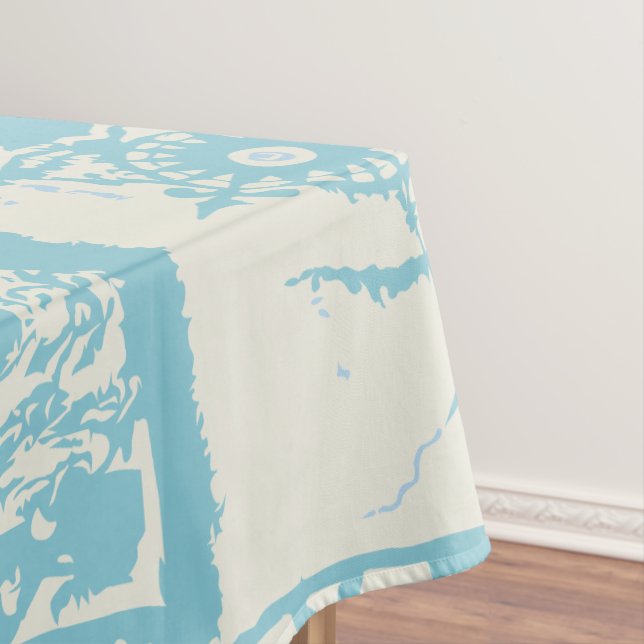 Vintage Cape Cod Map Tablecloth (In Situ)