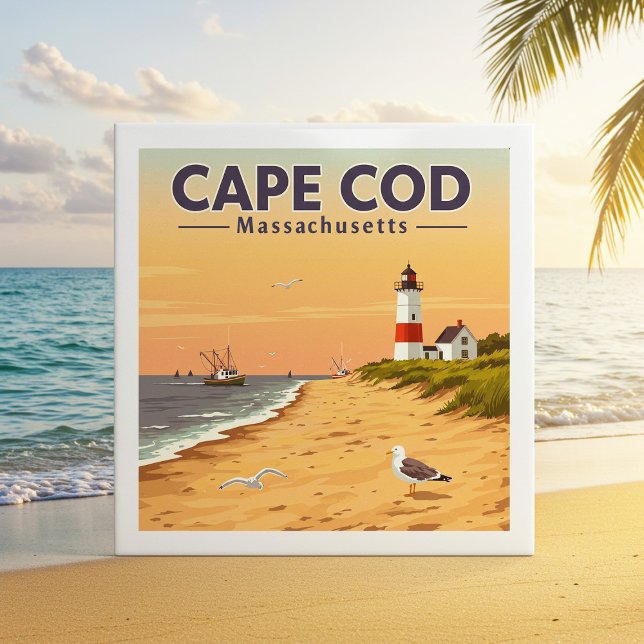 Vintage Cape Cod Massachusetts Tile (Creator Uploaded)