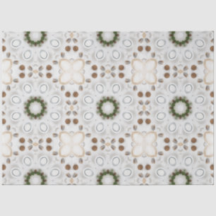 Vintage Cappuccino Coffee Pastel Christmas No 20 Tissue Paper