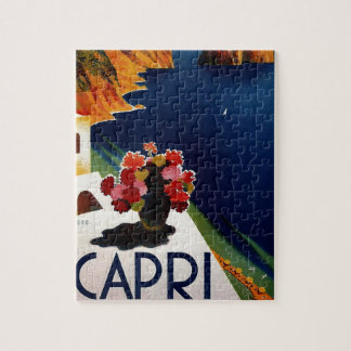 Vintage Capri Italy Travel Jigsaw Puzzle