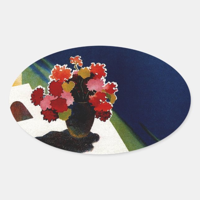 Vintage Capri Italy Travel Oval Sticker (Front)