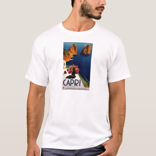 Vintage Capri Italy Travel T-Shirt (Front)