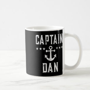 Vintage Captain Dan Personalized First Name Boatin Coffee Mug