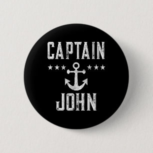Vintage Captain John - Family Cruise Or Lake Boati 2 Inch Round Button