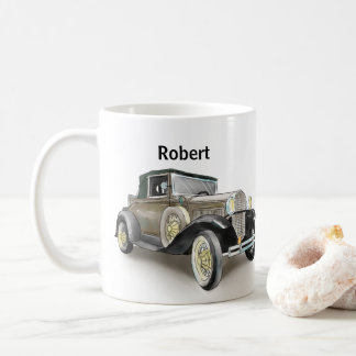 Vintage Car  - Add Name - Coffee Mug