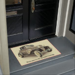 Vintage Car - Add Name -  Doormat<br><div class="desc">Any Vintage Car Lover will love this one!</div>