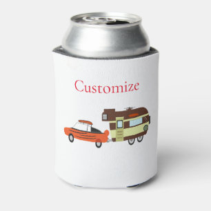 Vintage Car and Camper Thunder_Cove Can Cooler
