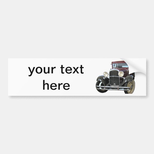 vintage car bumper sticker (Front)