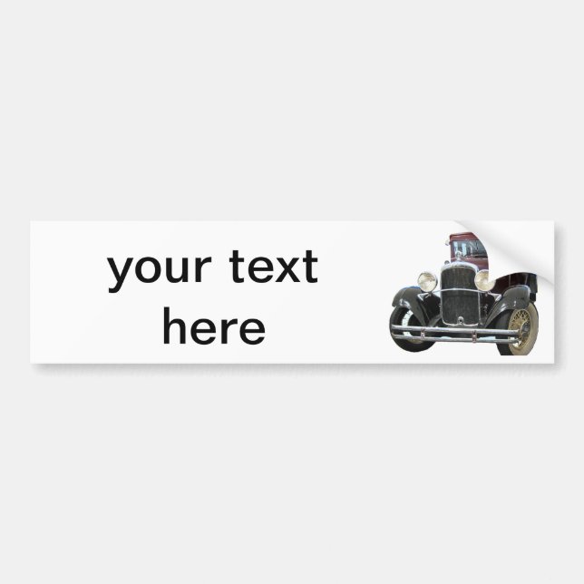 vintage car bumper sticker (Front)