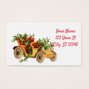 Vintage Car Christmas Mistletoe Thunder_Cove