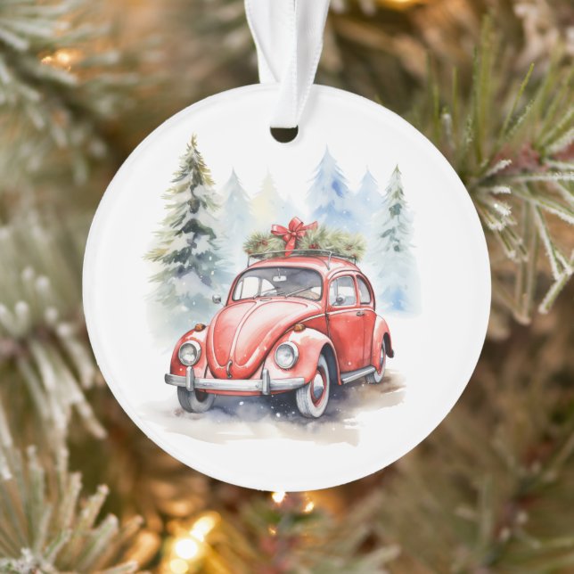 Vintage Car Christmas Ornament (Tree)