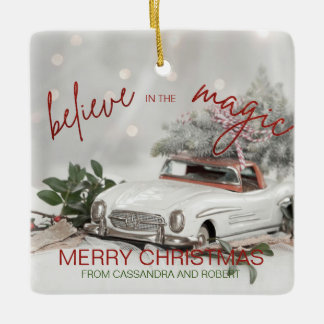 Vintage Car Christmas Ornament Photo